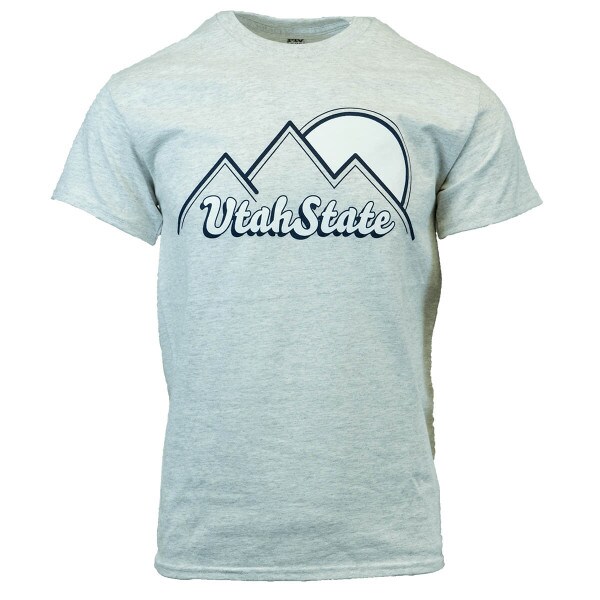 utah state sun mountain tshirt gray